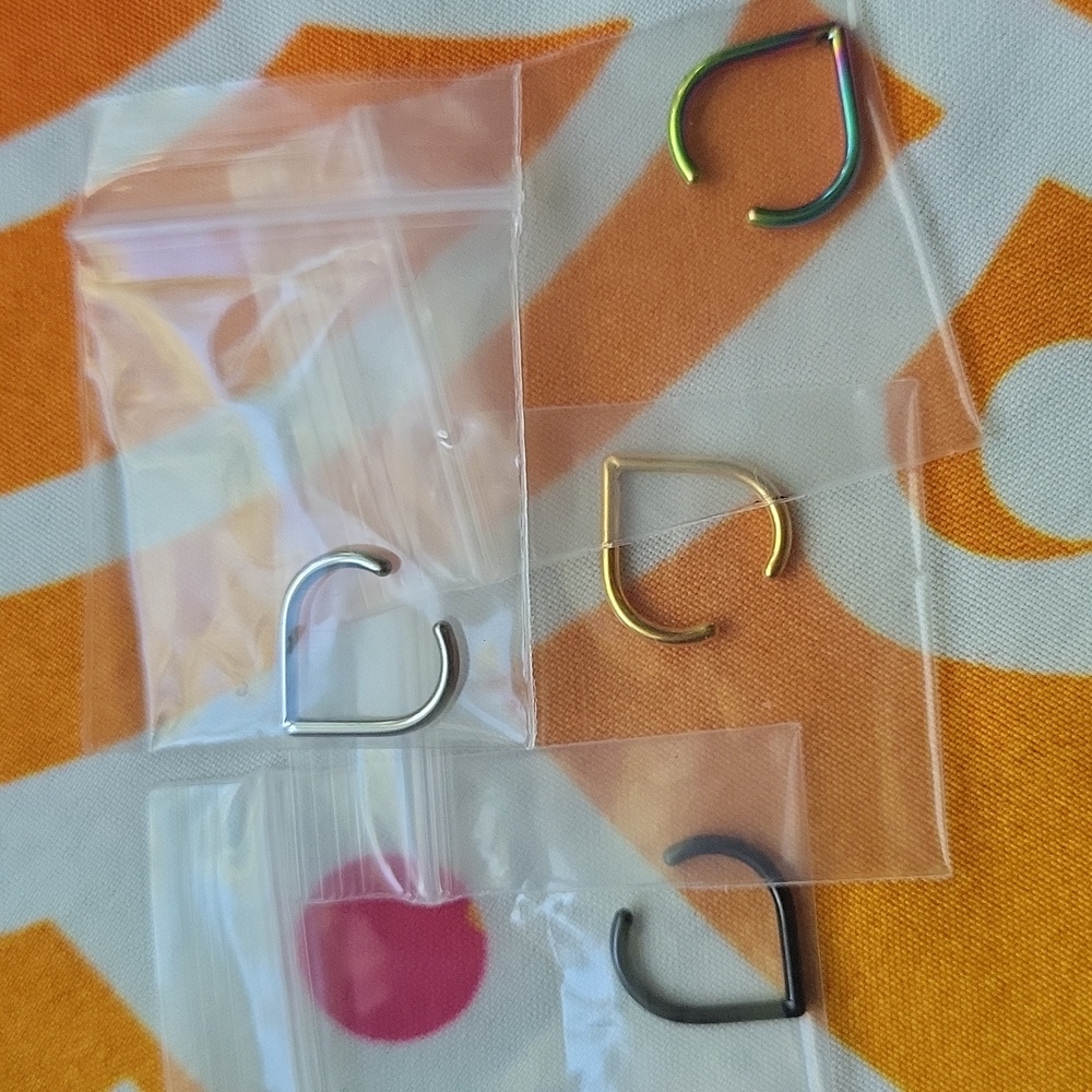 9 Faux Septum Rings - Brand New - Picture 9 of 9